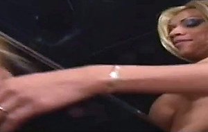 Two horny tgirls in horny screwing