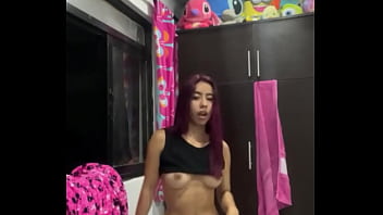 Innocent girl fucks her tight wet pussy