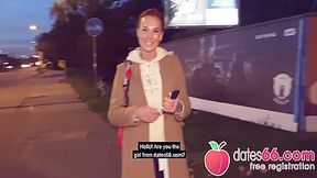 Redhead Kessie Shy Banged Behind Billboard In The Middle Of Berlin! (english Full ) 25 Min