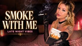 Sensual Smoke Fetish - Glamorous Woman Smoking Cigarettes Like a Goddess