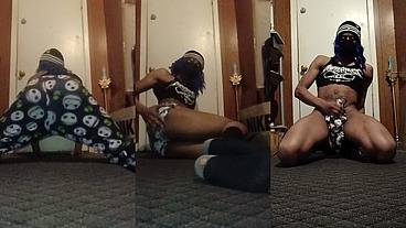 Spooky TG Mika Kawaiii Teasing and Nutting on Shorts