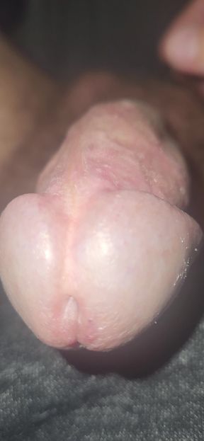 Slapping my sissy balls