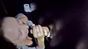 Guy gets blown at Amsterdam gloryhole