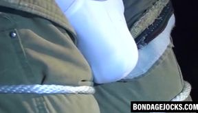 Fireman tries to escape but fails as he stays bound tightly
