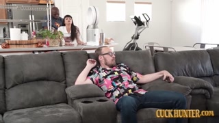 Petite Tattooed Wife Charlie Valentine Takes Big Cock In Cuckold