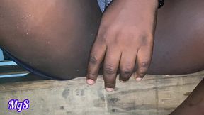 flashing red thong at a beach resort