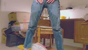 RyRy Wetting Jeans While Sitting On A Chair