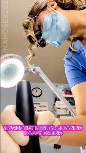 POVcleaning with Hygentist Luna, watch me perform a proper dental cleaning, and since you are cavity free, that means a happy ending🧤🦷🪥🔥🥵