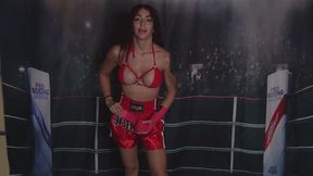 Boxing In Sexy Red (1080p)