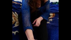 Raven In Black Nylons Lets Guy Fuck Her Feet