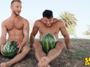 SEAN CODY - Hunk Alex Rockham Shows Off His Strength While Jason Emre Enjoys The View