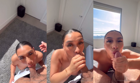 OF Babe Queendreaaaa Suck Cock On Her Knees