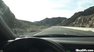 Busty slut toys her wet tight shaved pussy