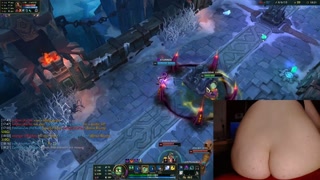 Stimulation in ass and pussy while playing League of Legends #14 Luna