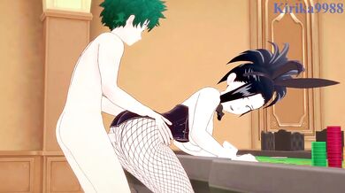 Momo and Midoriya bet big in the casino and go all in on a wild hentai bender