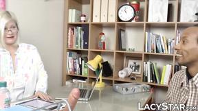 ”Doc GRANDMA with big tits impaled deep on hard black meat”