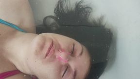 Glossy Hair and Underwater Close-ups Underwater