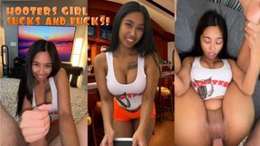 Hot Waitress Gets Fucked in the Kitchen