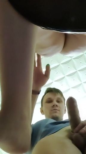 Bottom View of My Wet Pussy