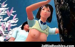 3D Teen with Perfect Tits