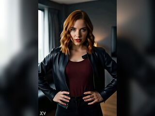 Flirty redhead 1st meeting - AI generated