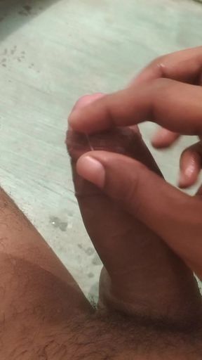 playing with cum