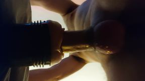 I fuck a fake pussy with a prostate tickler up my tight ass