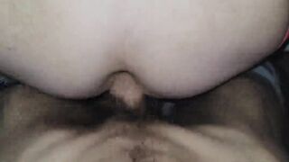 Assfucking Internal Ejaculation inwards teenie femboy She-Creature cock-squeezing arse