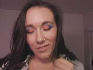 Slutty Brunette hair Sinn Sage Masturbates Her Cunt And Groans!