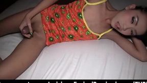 Tiny Tranny Twink Gets Raw Anal Pounding