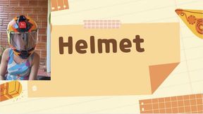 helmet test mirroed visor