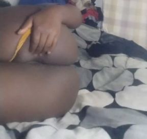 African Babe Pleasuring Herself
