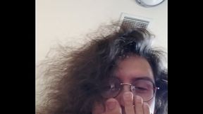 Trans Girl Worships Her Stinky Teen Feet After Class