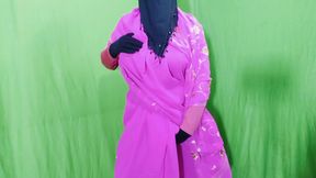 Indian beautiful hijabi muslim couple thirsty for fuck