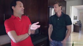 Elsa Dream swallows a thick matured cock in her mouth