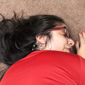 Nerdy Latina Lucy Sunflower Pussy Plays Before Hard Fucking