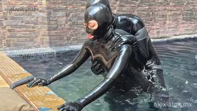 Summer of submission T2, sex in the pool! - Alex Latex
