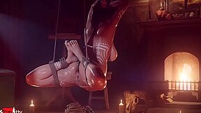 Big Boobed Dark Haireds Bound Up Insane Bondage - Anal Double Penetration Anal