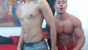 Hot Latino Couple Play with His Bodies