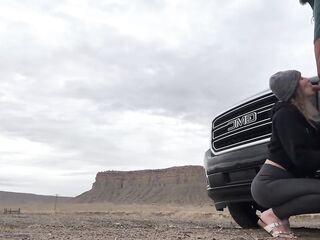 Side of the Road Public Restroom and Hotel Door Open