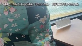 みんなにバレちゃう窓際セックスのスリルで濡れちゃう変態美女が濃厚イラマ＆顔射！ 素人/スマホ撮影/美少女/カップル/年の差/温泉/ビーチ/水着/パイパン/野外露出/スタイル抜群/浴衣/英語字幕