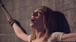 Br brunette Lily LaBeau trapped in dark dungeon &mdash;  rope bondage &mdash;  master Xander Corvus anal&#x1F44C; fucks her hard