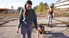 BEST BOOT DOMINATION with Alsu, Aurora, Jane, Nicole, Sarah, Tea and slave Rose.