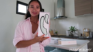 Unboxing and testing for new super toys on kitchen table