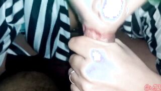 19 Year Old mistress drink cum into mouth