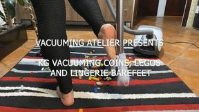 REQUEST PART 2: KG VACUUMING LEGOS COINS AND LINGERIE IN BAREFEET