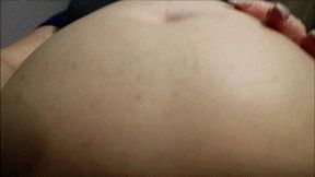 Someone was inflating belly, belly button massage helps WMV