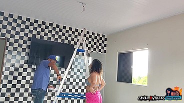 NÃO TENHO DINHEIRO PRA PAGAR O ELETRICISTA PAGUEI DE OUTRA FORMA MAIS GOSTOSA COM MINHA BUCETA - MARCIO BAIANO OFFICIAL