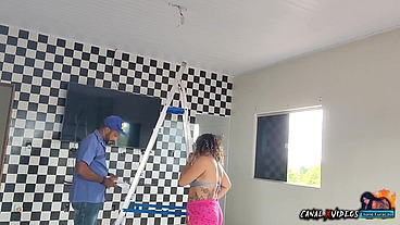 NÃO TENHO DINHEIRO PRA PAGAR O ELETRICISTA PAGUEI DE OUTRA FORMA MAIS GOSTOSA COM MINHA BUCETA - MARCIO BAIANO OFFICIAL
