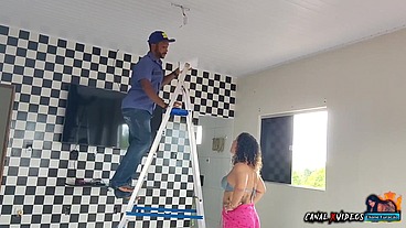 NÃO TENHO DINHEIRO PRA PAGAR O ELETRICISTA PAGUEI DE OUTRA FORMA MAIS GOSTOSA COM MINHA BUCETA - MARCIO BAIANO OFFICIAL